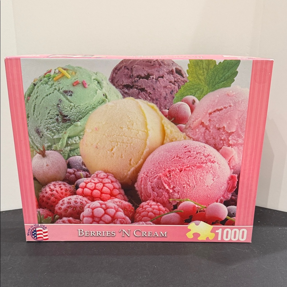 Springbok Puzzles Berries 'n Cream 1000 Piece Jigsaw Puzzle